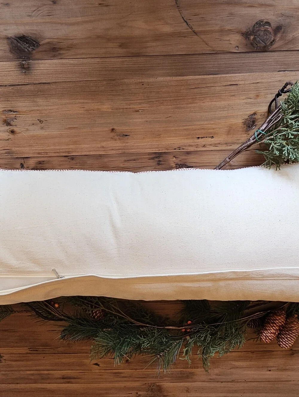 Creative Coop HOHO Red Holiday Lumbar Pillow